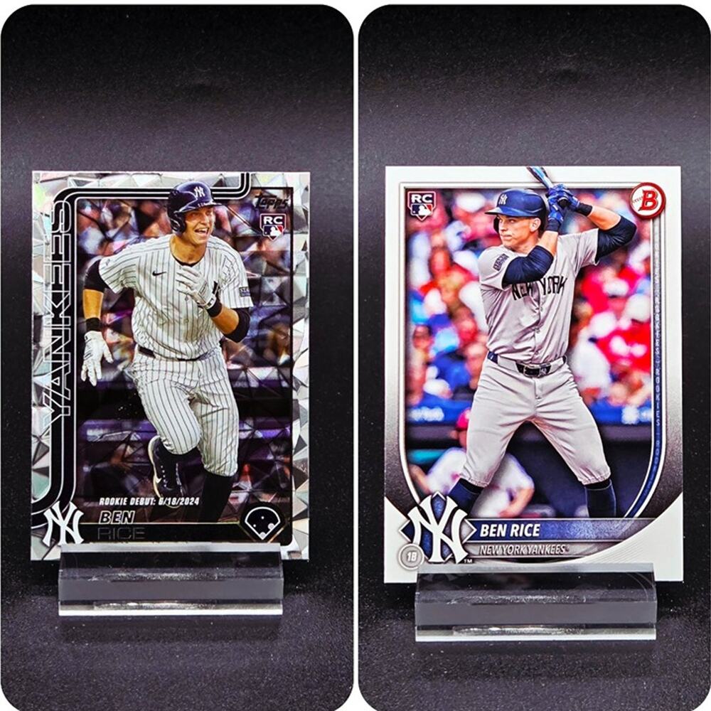 Ben Rice Bowman Diamante Foil RC New York Yankees Star Rookie